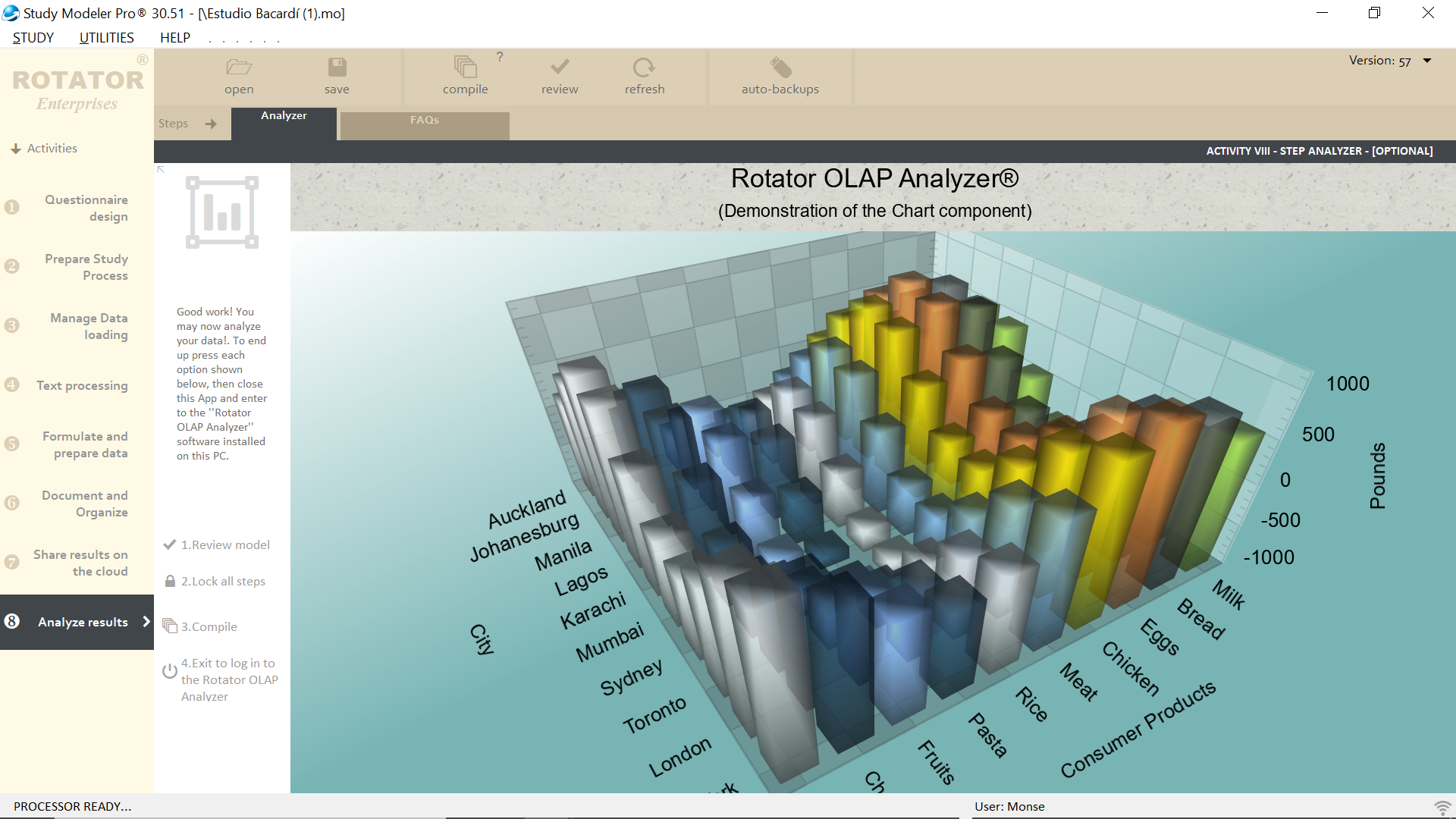 screenshot of Rotator Survey